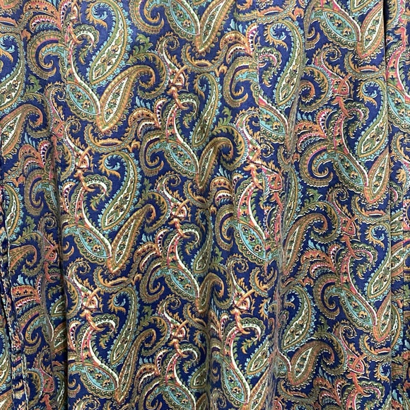 Vintage Paisley Wrap Skirt - Picture 2 of 4